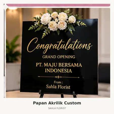 Papan Bunga Akrilik Tasikmalaya